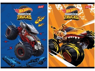 Zeszyt A5 16 kartek krata okadka laminowana 70 g/m2 HOT WHEELS [opakowanie=15szt]