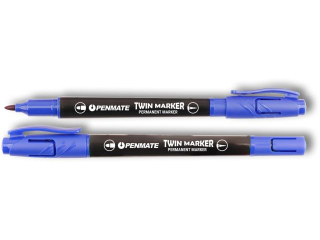 PENMATE MARKER PERMANENTNY DWUSTRONNY NIEBIESKI [opakowanie=12szt]
