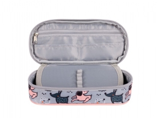 Pi�rnik saszetka usztywniona z wewn�trzn� klapk� PCL1 MY LITTLE FRIEND, GREY YORK