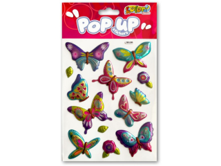 PENMATE KOLORI NAKLEJKI METALICZNE PUP-2308 RAINBOW BUTTERFLIES