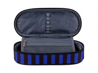 Pi�rnik saszetka usztywniona z wewn�trzn� klapk� PC1 BLACK x BLUE