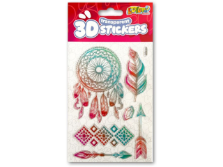 PENMATE KOLORI NAKLEJKI 3D TRANSPARENT PUS-8208 DREAM CATCHER