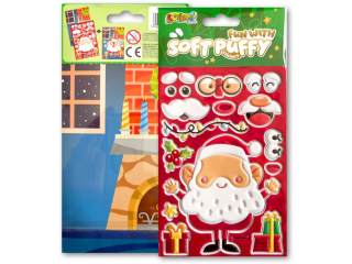 PENMATE KOLORI NAKLEJKI PUFFY SWPX-2101 FUN WITH SANTA CLAUS
