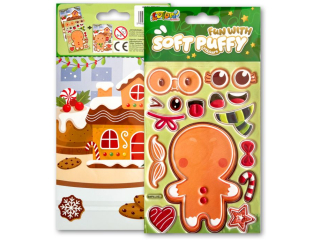 PENMATE KOLORI NAKLEJKI PUFFY SWPX-2103 FUN WITH GINGERBREAD