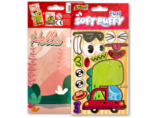 PENMATE KOLORI NAKLEJKI PUFFY SWP-3607 FUN WITH DINO