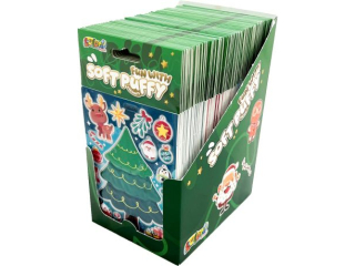 PENMATE KOLORI NAKLEJKI  FUN WITH PUFFY ? CHRISTMAS  DISPLAY 50 SZT.