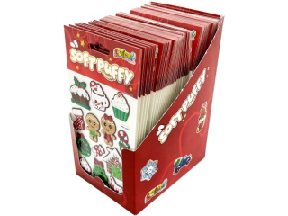 PENMATE KOLORI NAKLEJKI PUFFY ? CHRISTMAS EDITION DISPLAY 50 SZT.