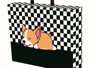 Teczka z rączką A4, XL 33 x 24, 8 x 9 cm SLEEPY CORGI