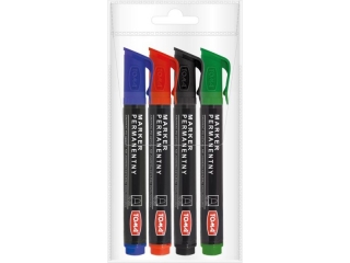 Markery permanentne, końcówka okrągła 1, 5mm, 9 kolorów