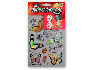 PENMATE KOLORI NAKLEJKI HOLOGRAPHIC LGS-4005 BUTTERFLIES II