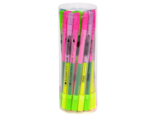 Zakre�lacz TOMA Blizzard Duo Color, ko�c�wka 4mm + ko�c�wka 1mm, 8 kolor�w tuszu - mix Tuba 25szt [opakowanie=25szt]TO-337 mix Tuba 25szt