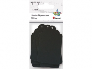 Zawieszka prezentowa kartonowa 45x75mm otwór 3mm grubość kartonu 0, 25mm 10szt.