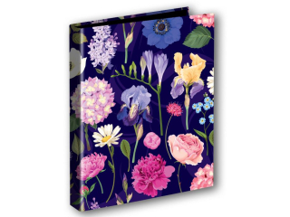 PENMATE SEGREGATOR A4/2 T 0124 KWIATY POLSKIE HORTENSJA NA CIEMNYM TLE FOLIA MAT NIERYSUJ�CA