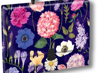 PENMATE TECZKA Z R�CZK� A4 T0124 KWIATY POLSKIE HORTENSJA NA CIEMNYM TLE FOLIA MAT NIERYSUJ�CA