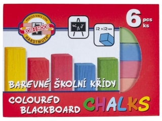KIN KREDA KOLOROWA 112505 DO TABLIC ZESTAW 6 KOLORÓW