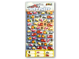 PENMATE KOLORI NAKLEJKI SOFT PUFFY SWP-4006 CARS