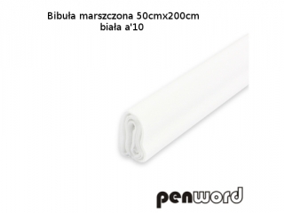 BIBUŁA MARSZCZONA 50x200cm BIAŁA a10 AC-01 (SZPSH)