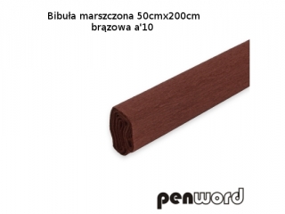 BIBUŁA MARSZCZONA 50x200cm BRĄZOWA a10 AC-36 (SZPSH)