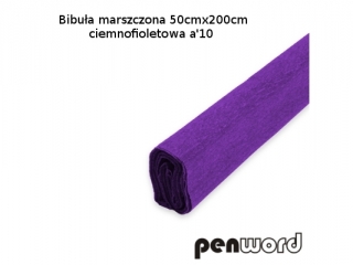 BIBUŁA MARSZCZONA 50x200cm CIEMNOFIOLETOWA a10 AC-26 (SZPSH)