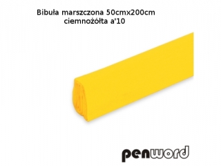 BIBUŁA MARSZCZONA 50x200cm CIEMNOŻÓŁTA a10 AC-06 (SZPSH)