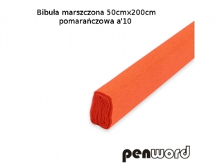 BIBUŁA MARSZCZONA 50x200cm POMARAŃCZOWA a10 AC-14 (SZPSH)
