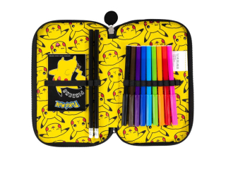 Pi�rnik szkolny podw�jny z wyposa�eniem POKEMON
