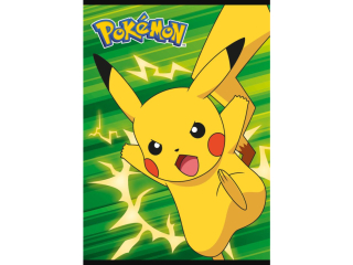 Zeszyt A5 16 kartek krata okadka laminowana 70 g/m2 POKEMON [opakowanie=15szt]