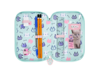 Pi�rnik szkolny potr�jny z wyposa�eniem MY LITTLE FRIEND, FLUFFY KITTY