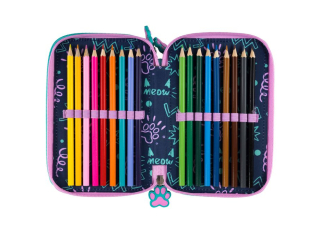 Pi�rnik szkolny potr�jny z wyposa�eniem MY LITTLE FRIEND, KITTY PARTY