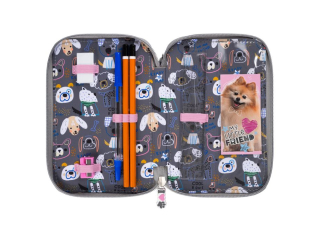Pi�rnik szkolny potr�jny z wyposa�eniem MY LITTLE FRIEND, SWEET POMERANIAN