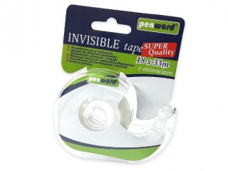 TAŚMA INVISIBLE NIEWIDOCZNA Z OBCINACZEM 18mmx33m (SZPSH)