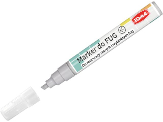 Marker TOMA permanentny do fug, fibrowa ko�c�wka �ci�a 1-4mm - szary [opakowanie=20szt]TO-419 szary
