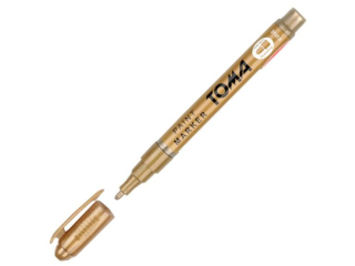 Marker olejowy TOMA, cienka fibrowa ko�c�wka 1, 5mm, 17 kolor�w - miedziany [opakowanie=12szt]TO-441 miedziany
