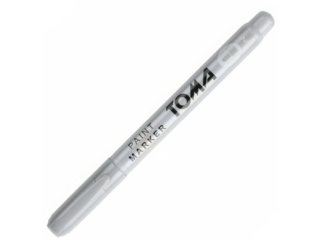 Marker olejowy TOMA, cienka fibrowa ko�c�wka 1, 5mm, 17 kolor�w - szary jasny [opakowanie=12szt]TO-441 szary jasny