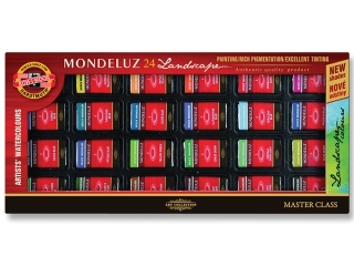 KIN FARBY AKWARELOWE MONDELUZ 1636S/1 8G 24 KOLOROWE- KRAJOBRAZ