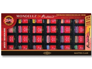 KIN FARBY AKWARELOWE MONDELUZ 1636S/2 8G 24 KOLOROWE - PORTRET