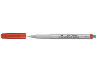 MULTIMARK OHP NIEPERMANENTNY F CZERWONY FABER-CASTELL [opakowanie=10szt]