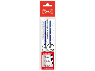 Wk�ad termowymazywalny TOMA niebieski, poszetka komplet 2szt.