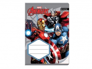 ZESZYT A5/16k. kolorowe trzy linie AVENGERS [opakowanie=10sz