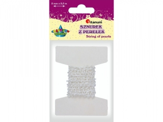 SZNUREK KORALIKW 2MM/2, 5M BIA
