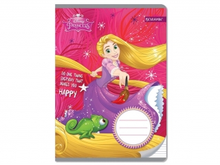 ZESZYT A5/16k. kolorowe trzy linie PRINCESS [opakowanie=10sz