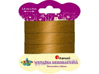 Wstka metalizowana 15mmx4m zota