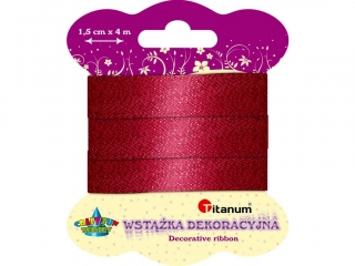 Wstka metalizowana 15mmx4m czerwona