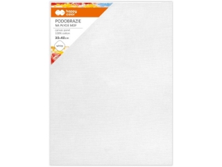 Podobrazie bawełniane 30x40, impregnowane białe, tablica malarska MDF 4mm, Happy Color