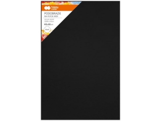 Podobrazie bawełniane 40x60, impregnowane czarne, tablica malarska MDF 4mm, Happy Color