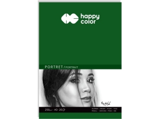 Blok PORTRET, Art., A3, 20 ark, 250g, Happy Color [opakowanie=5szt]