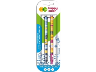 Dugopis wymazywalny Afrykanki Boho, 0.5mm, niebieski, 2 szt. na blistrze, Happy Color