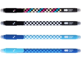 Dugopis wymazywalny Skate, 0, 5 mm, niebieski, Happy Color [opakowanie=12szt]