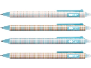 Dugopis wymazywalny Mild, automatyczny, 0, 5 mm, niebieski, Happy Color [opakowanie=12szt]