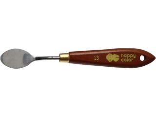 Szpachelka malarska nr 13, uchwyt drewno bukowe, w op. z zawieszką, Happy Color